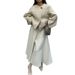 Women's Short Wool Coat Winter Fashion Round Neck Jacket Elegant Casual Outerwear For Ladies (Available In Cream, Brown, Black)_voghion.com