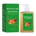 Shampoo idratante riparatore nutriente Batana senza etichetta, per capelli secchi, crespi, lisci e lucidi, controllo dell'olio, flacone quadrato da 300 ml_voghion.com