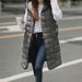 abbigliamento femminile gilet cardigan in cotone di media lunghezza con cappuccio da donna_voghion.com