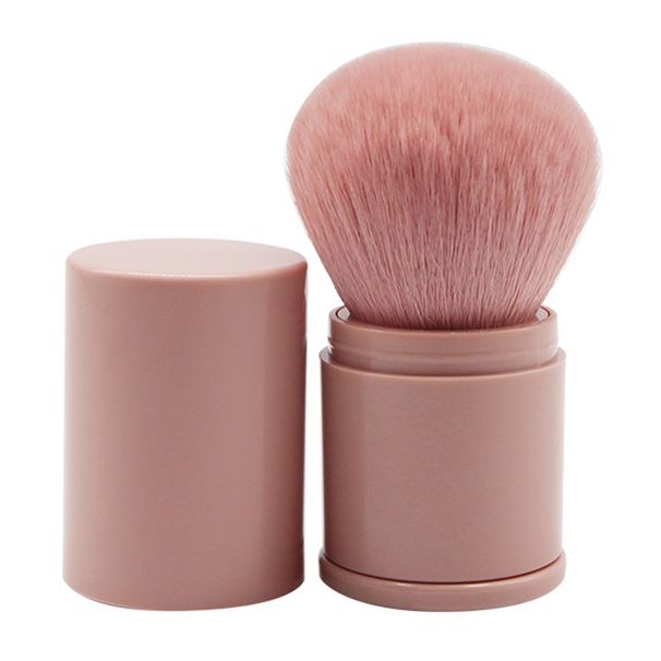 Pincel de maquiagem retrátil Um grande pincel de pó para blush com tampa Conjunto completo de ferramentas de beleza conveniente_voghion.com