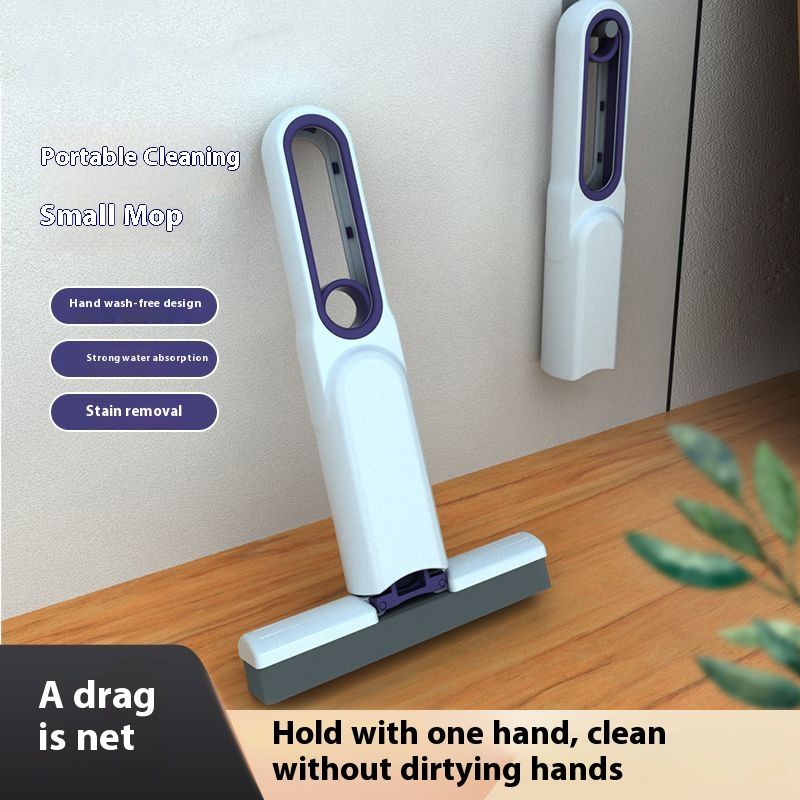 Mini Mop Desktop Cloth Replacement Strong Absorbent Hangable Hands-Free Portable Children's Outdoor Cotton Head_voghion.com
