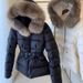 Raccoon Fur Collar 90% Goose Down Jacket Slim Waist High-End Women's Short Coat Winter White_voghion.com
