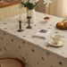 Neue Leinen bestickte Tischdecke Home Dining Tischdecke Einfarbig verdickt Kaffee Tisch Abdeckung_voghion.com