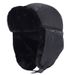 Polar Expedition Winter Trapper Hat For Men - Reflective Fleece-Lined Thermal Ear Protection With Windproof Design_voghion.com