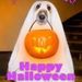 Pet White Ghost Cloak Cape Halloween Cosplay Costume_voghion.com