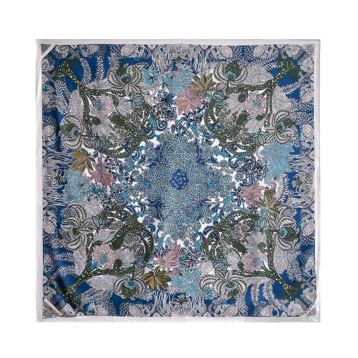 Headband New Simulated Essential Spring and Summer 90 Fashion Simple Silk Big Square Scarf for Women_voghion.com