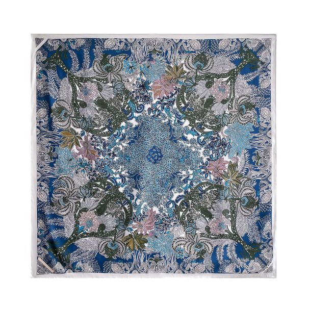 Headband New Simulated Essential Spring and Summer 90 Fashion Simple Silk Big Square Scarf for Women_voghion.com