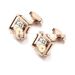 High quality square gear men's movement buttons French shirt cufflink cufflinks_voghion.com