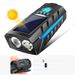 Solar Powered Horn Bicycle Front Multifunctional Outdoor Riding Lighting USB Dual Charging Night Running Light_voghion.com