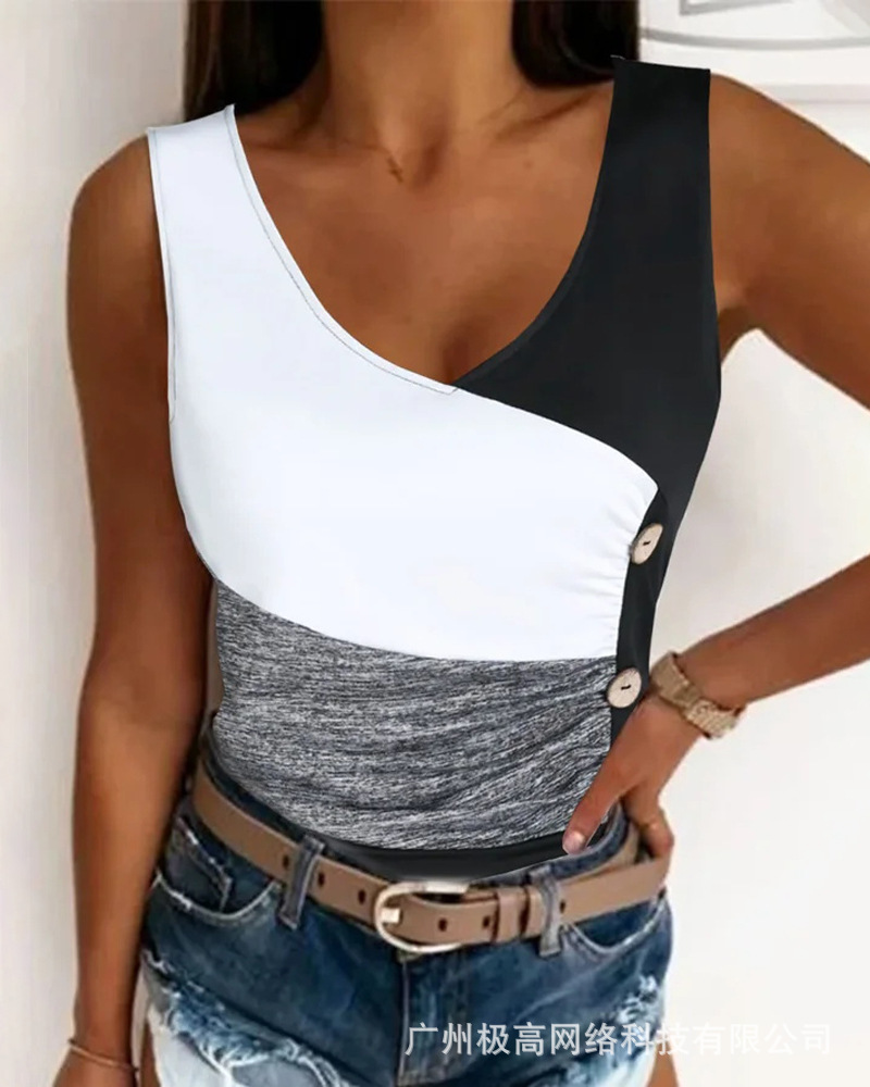 Damen-Bluse aus Spitze in Patchwork-Farben_voghion.com