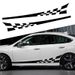 Body Waistline Side Skirt Stripes Decals Full Car Stickers_voghion.com