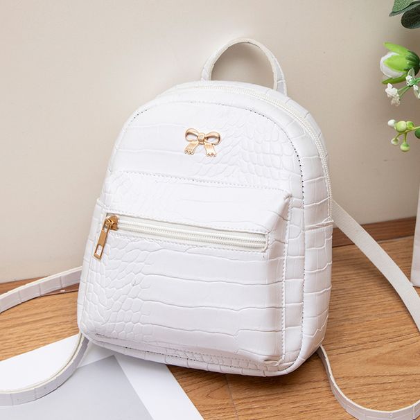 Women's Mini Crocodile Print Backpack - Summer Women's Casual Shoulder Bag (Multiple Colors)_voghion.com