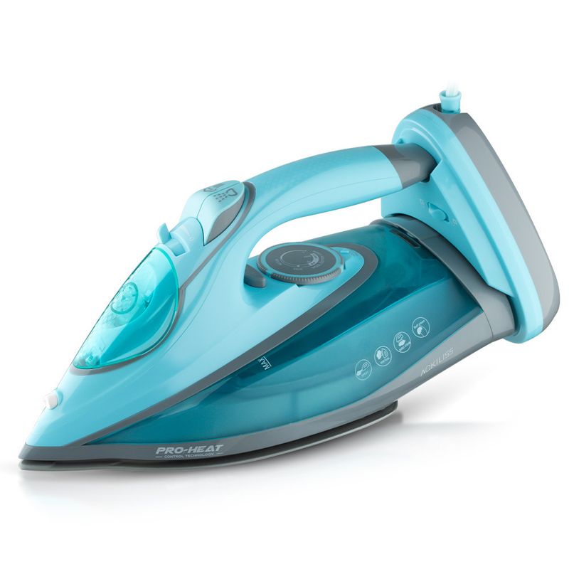 Ferro da stiro a vapore senza fili, ferro da stiro elettrico portatile ricaricabile con base, 1600 W, standard UE_voghion.com