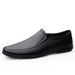 2025s Large Size Business Casual Leather For Men, Soft Sole Driving Slip-On Lazy All-Season Single Shoes, Cowhide Men's Shoes_voghion.com