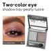 Zweifarbiger Perlglanz-Lidschatten mit Perlglanzschimmer, aufhellende Wirkung auf die Augen – einfach zu kombinieren und zu verblenden, natürliches Finish für Tages-/Bühnen-/Abend-Make-up, hohe Pigmentierung_voghion.com