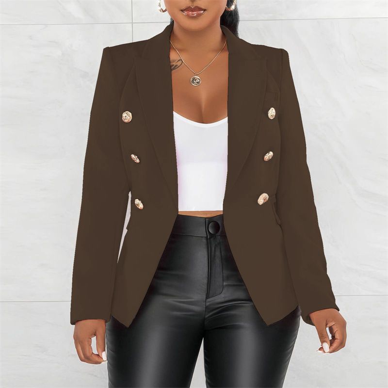 Frauen Kleidung Frühling Heißer Verkauf Frühling Und Herbst Neue Stil Einfarbig Mode Lässig Anzug Kurze Jacke Frauen_voghion.com