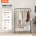 Clothing Bedroom For Room Clothes Rack Hanging Duty And Bottom Rack Guest Area Clothing Garment Rack With Rod Heavy Storage_voghion.com
