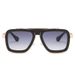 retro square frame sunglasses for men, high end steam punk style sunglasses for men, ins style_voghion.com