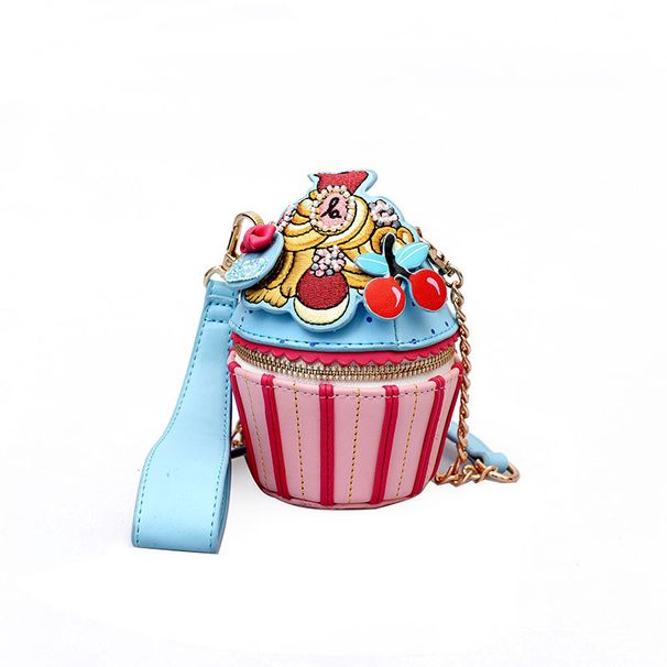 Autumn and winter new fashion lady personality creative net red ice cream cartoon cute chain crossbody bag_voghion.com