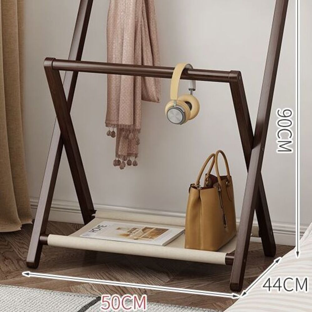 Perchero plegable para ropa, de pie, para dormitorio, con función de ahorro de espacio, ideal para la noche._voghion.com