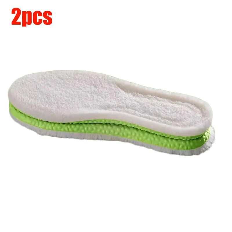 2/4pcs Winter Thermal Insoles For Women Men Warm Self-heating Plush Shoe Pads Lambswool Thicken Feet Care Arch Support_voghion.com