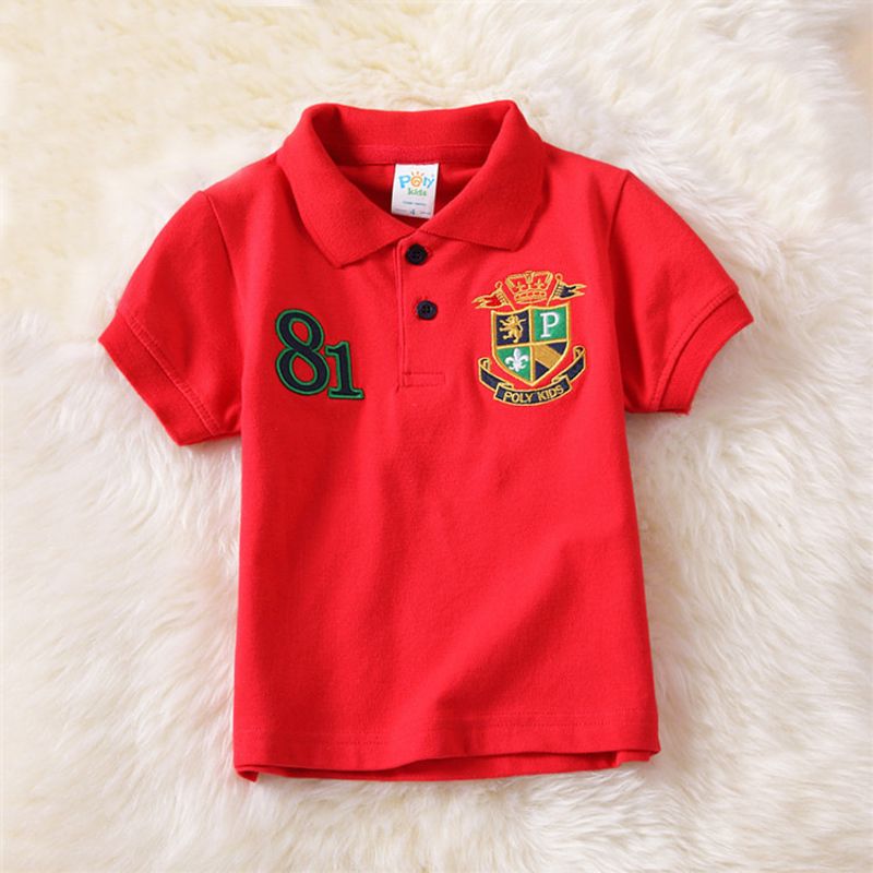 Kid's Clothing 2024 new children's t-shirt children's clothing children's polo shirt t-shirt boy's cotton short-sleeved T-shirt_voghion.com