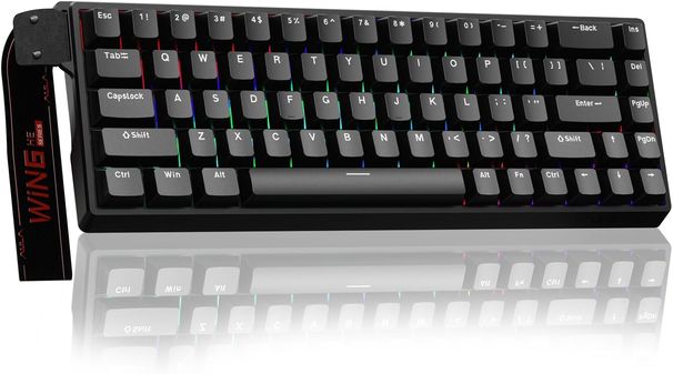 AULA WIN68 HE Mechanical Gaming Keyboard 60%, Hall Effect Magnetic Switch, Fast Trigger Mode Adjustable Actuation, 8000Hz Polling Rate, RGB Backlit Wi_voghion.com