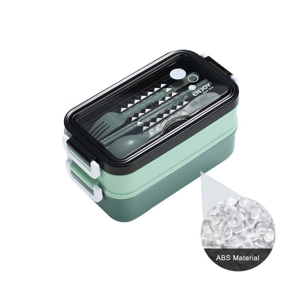 New Lunch Box Bento Box For Student Office Worker Double-layer Microwave Heating Lunch Container Food Storage Container_voghion.com