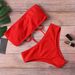 Maillot de bain deux pièces sexy Verve pour femme, couleur unie_voghion.com