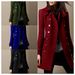 Women's Clothing Double-Breasted Wool Coat Long Trench Coat With Pockets Slim Fit Casual Fall Winter Jacket_voghion.com