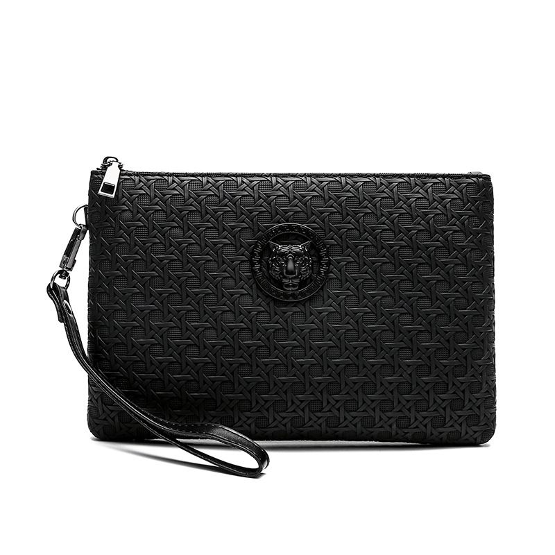 Borse da uomo con motivo intrecciato, borsa da uomo, borsa casual, nuova borsa di alta gamma, borsa a busta da uomo, borsa per cellulare da uomo_voghion.com