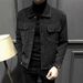 Autumn Winte New Stylish Houndstooth Jacket Fo Men Vesatile Slim Fit Stiped Coat With Pockets Tendy Casual_voghion.com