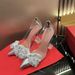 Scarpe col tacco alto da donna, in cristallo, con tacco a spillo, con strass, alla moda e squisite._voghion.com