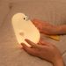 LED Night Lamp Cute Duck Cartoon Silicone Sleeping light USB Rechargeable Touch Sensor Timing Bedroom Bedside Lamp For Kid Gift_voghion.com