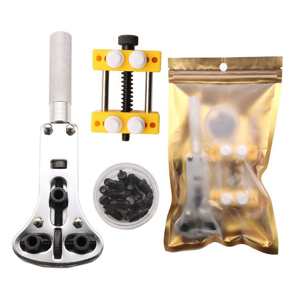 Horloge Reparatie Gereedschap 2-in-1 Set Horloge Opener Drie-klauw Open Vaste Basis Horloge Onderkant Deksel Opener Open De Achterkant Om De Batterij Te Vervangen_voghion.com