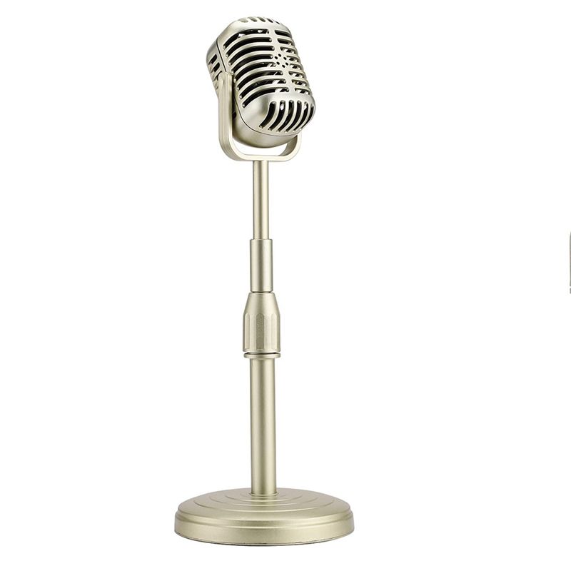 Microfon vocal dinamic retro clasic, suport universal pentru microfon vintage, pentru înregistrare în studio cu karaoke și performanțe live_voghion.com