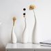 Nordic Minimalist White Ceramic Vase - Burnt Texture & Dry Flower Display For Home Decor
_voghion.com