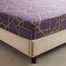 Purple And Gold Honeycomb Geometric Mattress Cover Polyester 3D Printed Bedspread_voghion.com