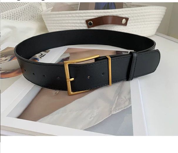 Nuova fibbia ovale sottile versatile studente decorativo nodo gonna cintura in vita casual semplice piccola_voghion.com