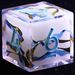 9 Polyhedral Resin Set Of Dice D And D Celestial Aqua Ribbon For Dungeons Dragons RPG_voghion.com