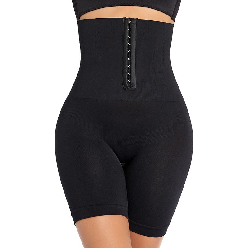 High Waisted Tummy Control Pants, Cinch Waist Tummy Lift Leggings With Buttons And Adjustment, Seamless Boyshorts Body Shaping_voghion.com