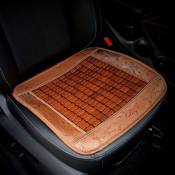 Cuscino per auto in bambù, cuscinetto rinfrescante estivo, traspirante e leggero, cuscino universale per sedile da ufficio con stampa floreale_voghion.com