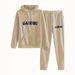 Women's Casual Hoodie & Pants Set With Letter Print - Long Sleeve Two-Piece Outfit For Work & Travel (Available In S-XXL, Multiple Colors)_voghion.com