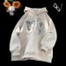 Sudadera con capucha extragrande para hombre: jersey de forro polar de algodón grueso de 400 g/m² con estampado de dibujos animados, prenda básica de ropa urbana para adolescentes y adultos._voghion.com