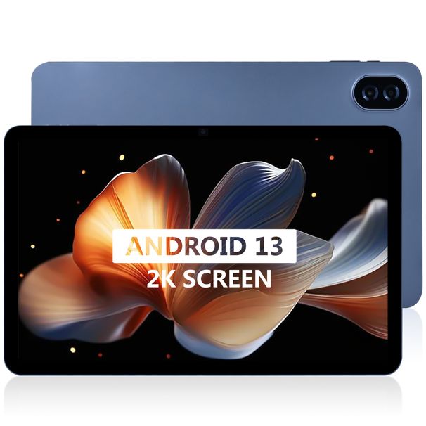 Tablet Android T60 PLUS da 12" – Display IPS 2K, 8 GB di RAM, 256 GB di spazio di archiviazione, processore ARM octa-core, GPS, Bluetooth (blu navy)_voghion.com