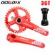 RIRO Mountain Bike Hollow Integrated Crank 36/38/40T Modified Positive And Negative Teeth Single Chainring_voghion.com