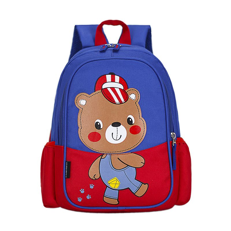 Zaino per la scuola materna Zaino per bambini dai 5 agli 8 anni Zaino per bambini con orso dei cartoni animati_voghion.com