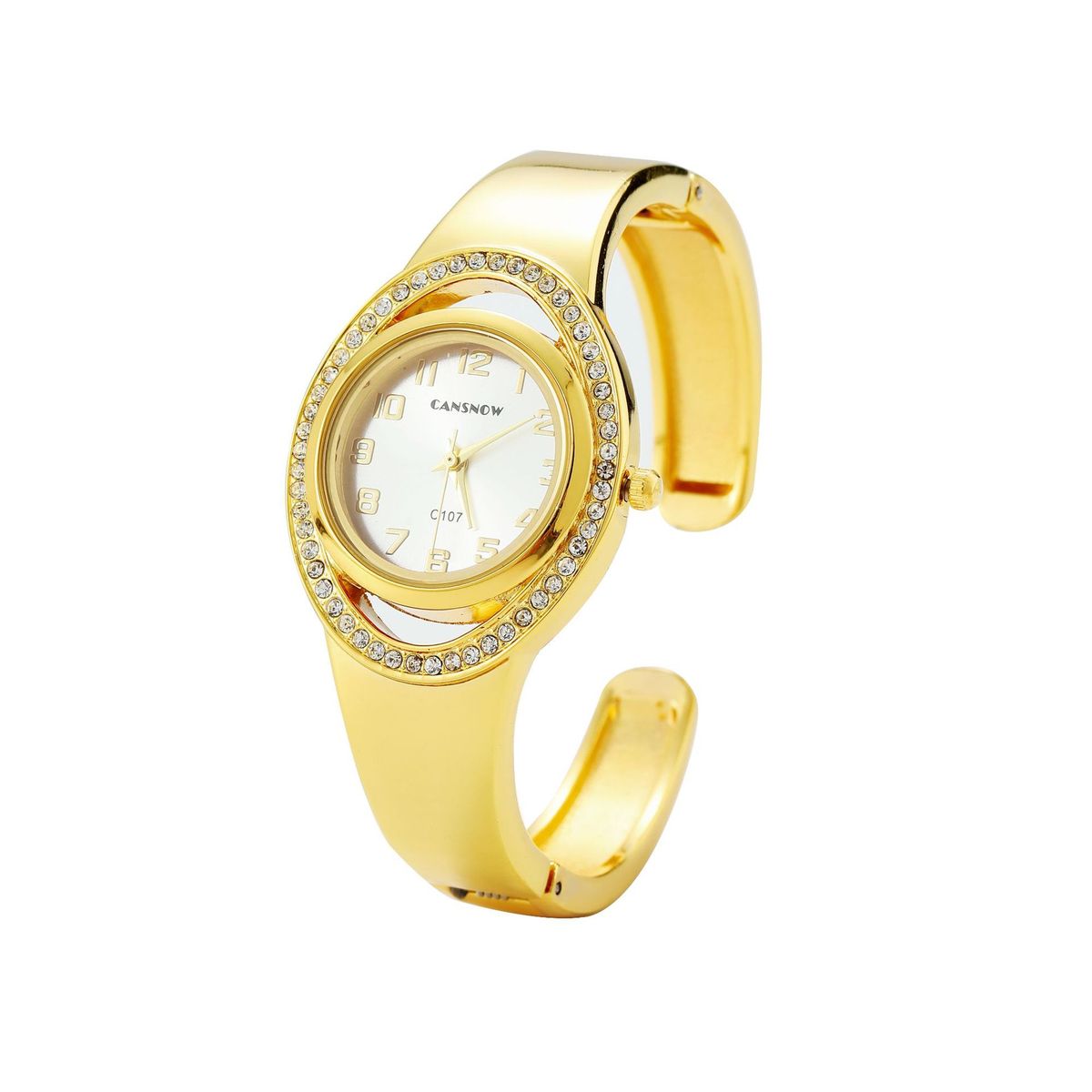 Orologio al quarzo di lusso da donna impreziosito da diamanti, design elegante, cronometraggio di precisione, regalo per fidanzata e amante_voghion.com