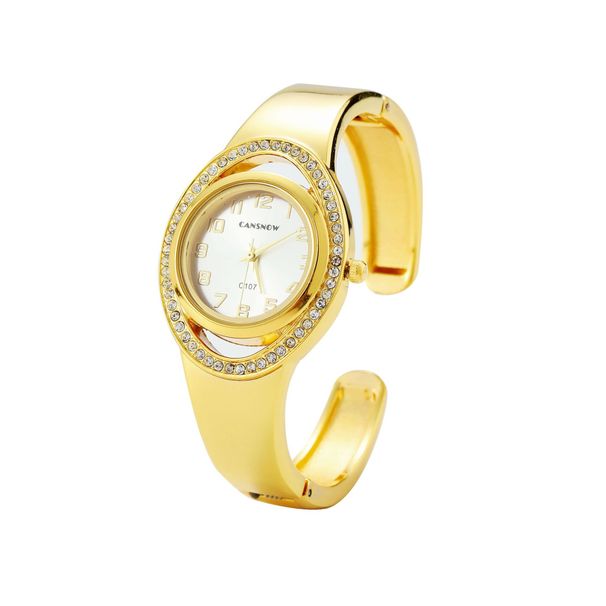Orologio al quarzo di lusso da donna impreziosito da diamanti, design elegante, cronometraggio di precisione, regalo per fidanzata e amante_voghion.com