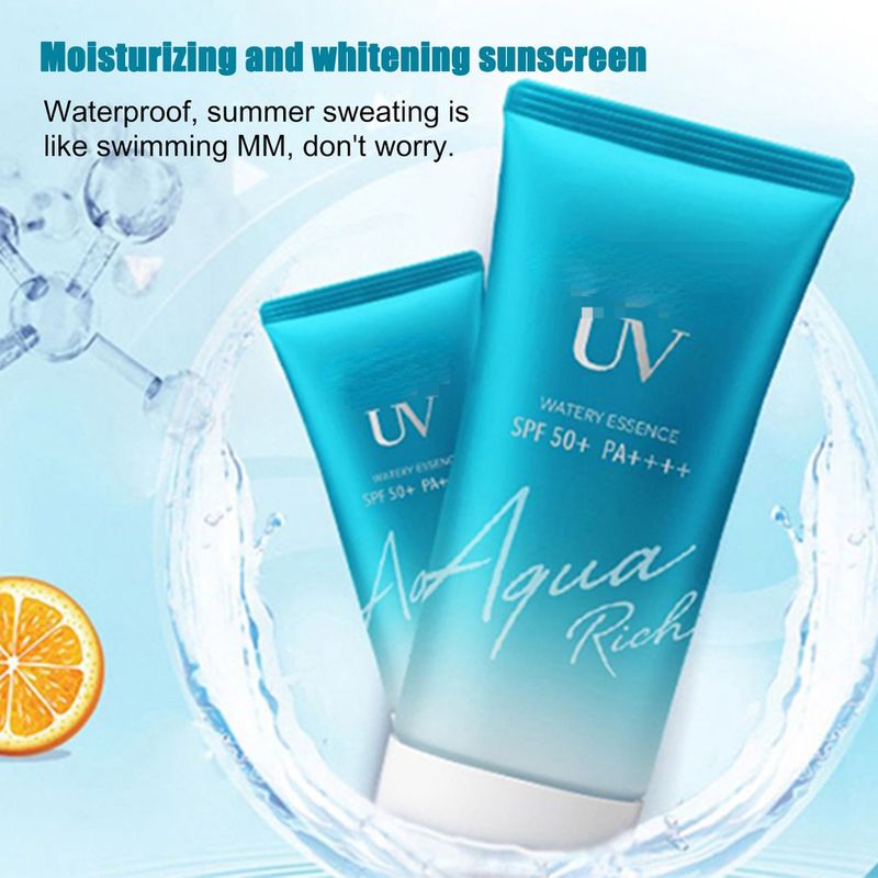 Crema SPF50+ Protezione solare Spf50 Gel Lozione isolante per uomini e donne Idratante Sbiancante Impermeabile Rinfrescante Wa_voghion.com